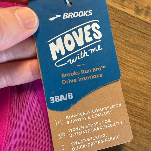 Brooks Vibrant Pink Sports Bra - Picture 4 of 4